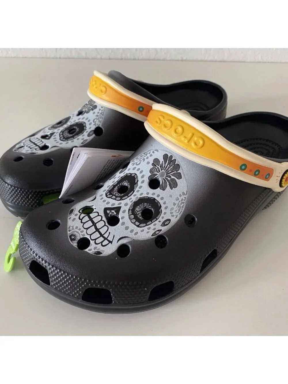 Crocs Day Of The Dead Classic‎ Clogs Skull 212109-0C4 Dia De Muertos Men’s Sz 11